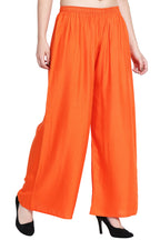 PAVONINE Orange Color Rayon Fabric Half Flared Sharara For Women | Grocsy