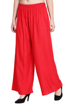 PAVONINE Red Color Rayon Fabric Half Flared Sharara For Women | Grocsy
