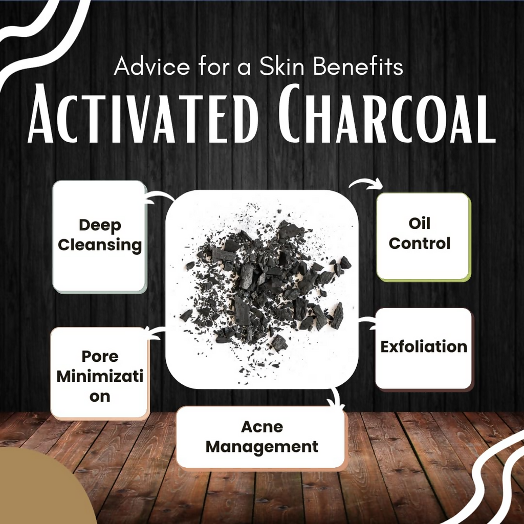 Veda Harvest Charcoal Face Pack With Activated Charcoal For Skin Detoxification | Grocsy
