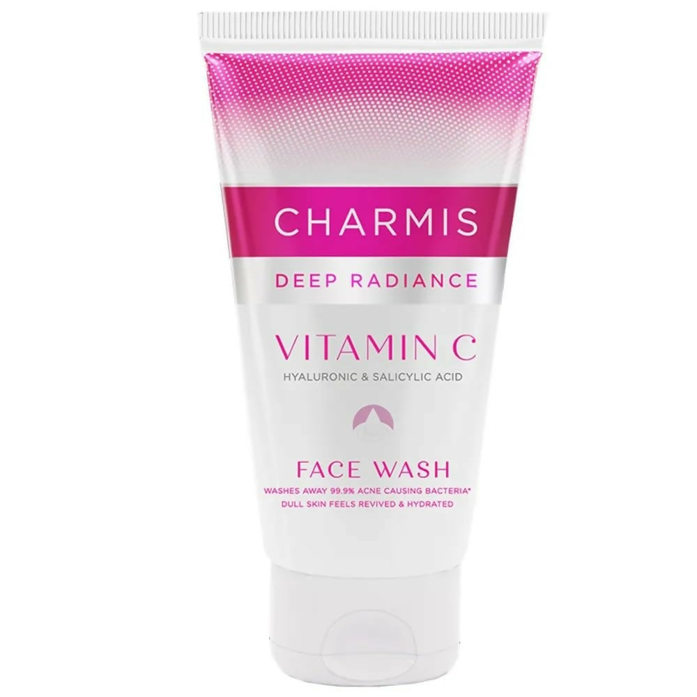 Charmis Deep Radiance Vitamin C Face Wash with Hyaluronic Acid & Salicylic Acid | Grocsy