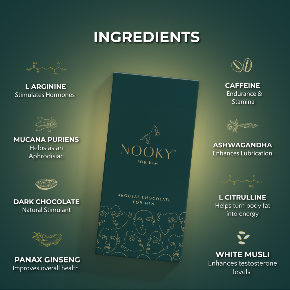 Nooky Mood Enhancing Chocolate For Men | Grocsy