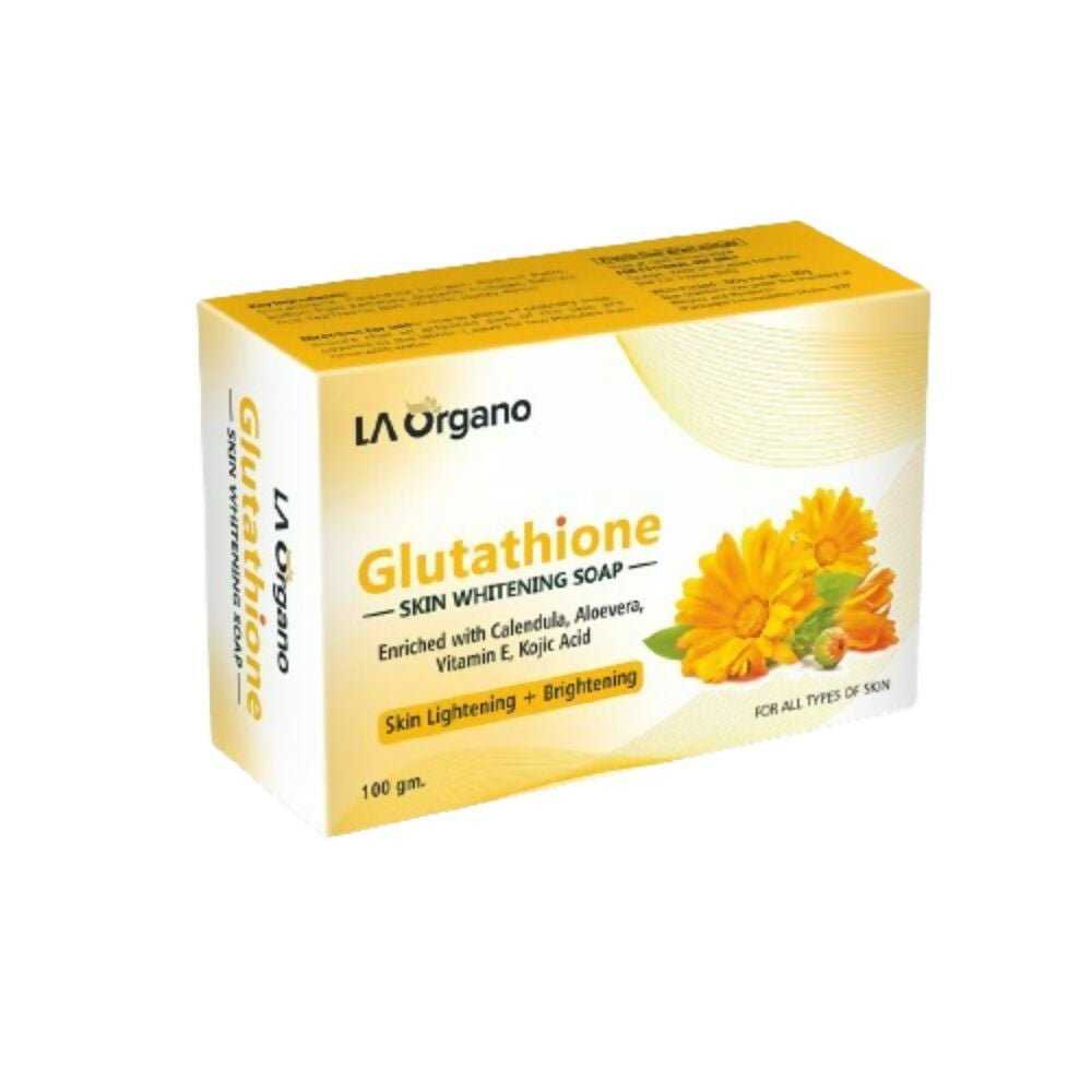 LA Organo Glutathione Calendula Skin Whitening Soap | Grocsy