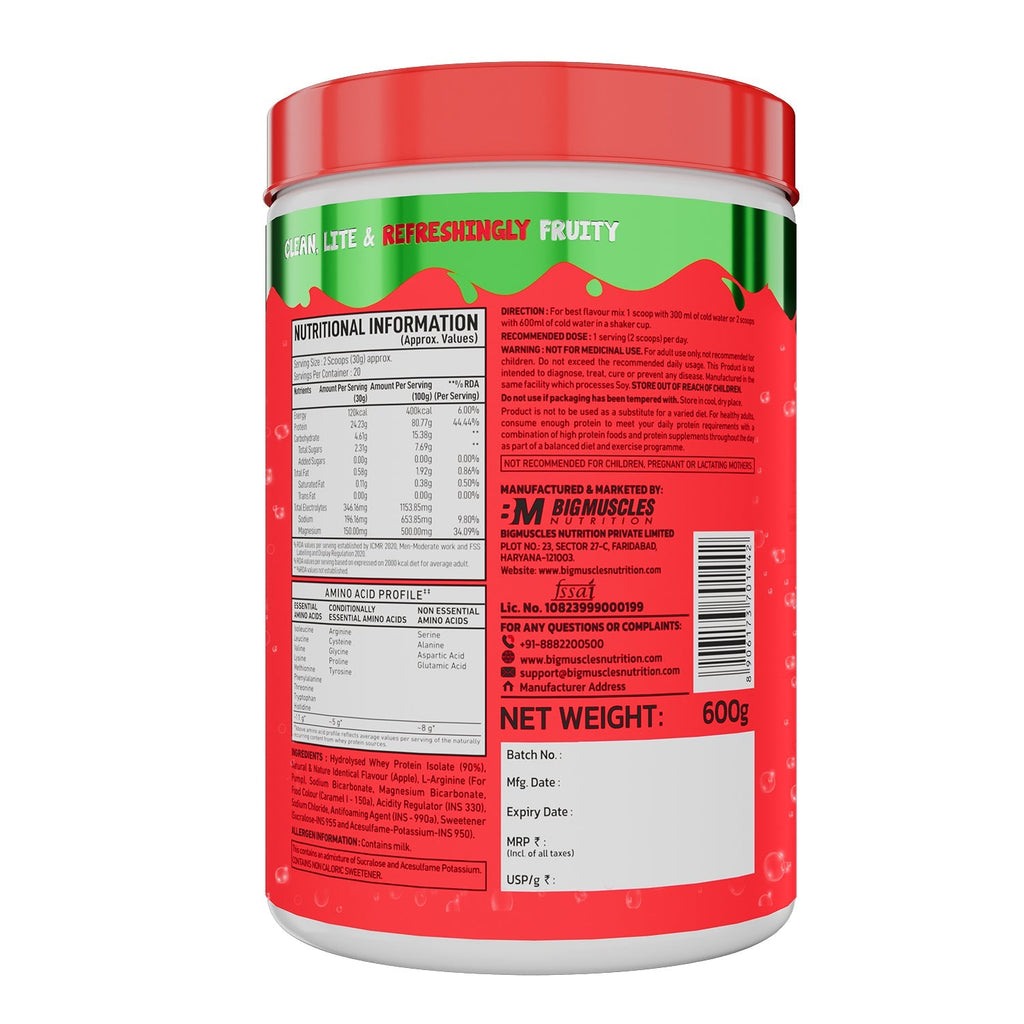 Big Muscles Nutrition Fizzy Whey & Shaker Combo | Grocsy