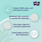 Bella Cotton Pads - Aloe Vera Extract | Grocsy