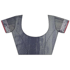 Joban Fashion Navy Blue Checked Soft Silk Kanjivaram Silk Saree | Grocsy