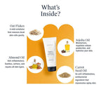 Arata Vitamin C Oatmeal Face Scrub | Grocsy