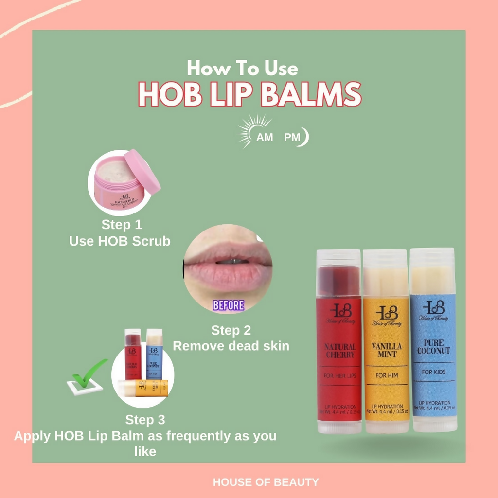 House of Beauty Pout Perfect Tinted Lip Balm Set | Grocsy