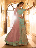 Myra Beautiful Blue Crepe Embroidered Lehenga Choli | Grocsy