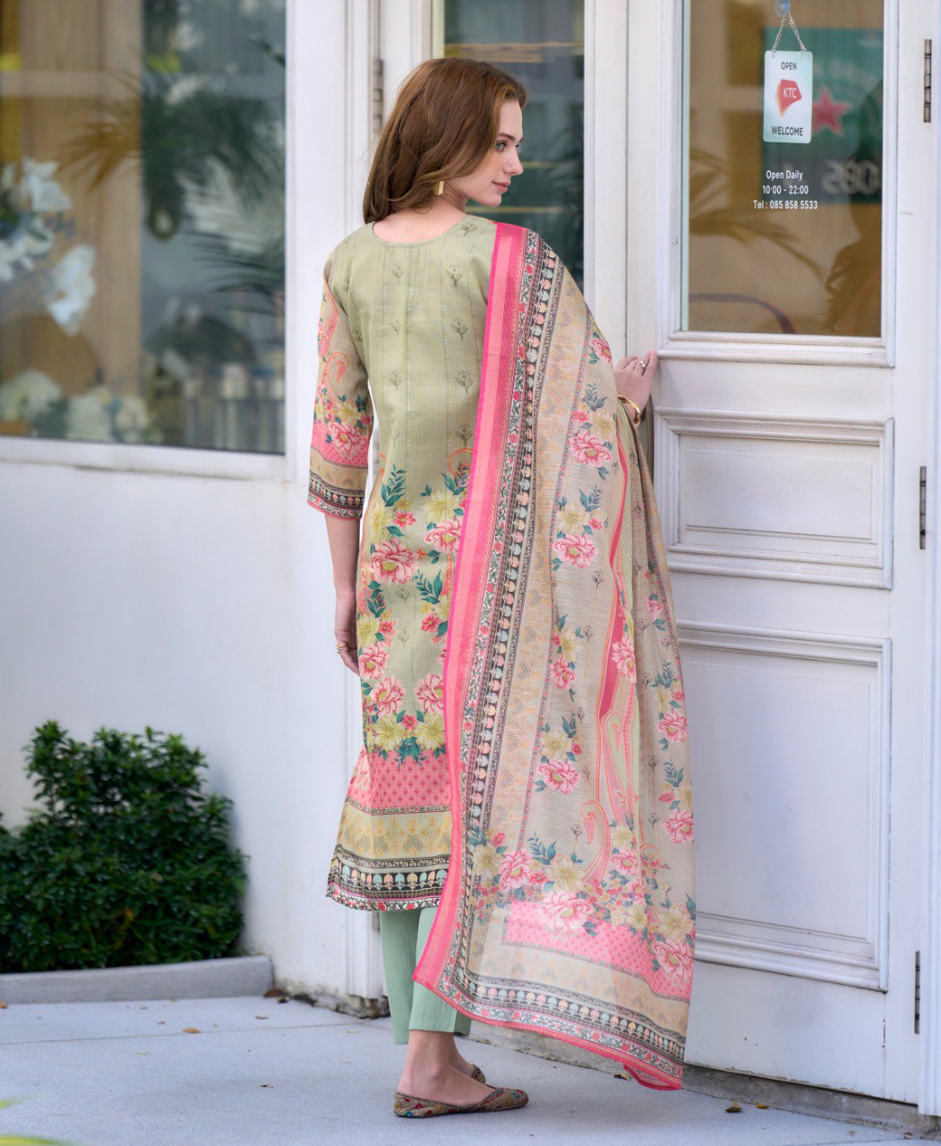 Prazu Fashion Light Green Silk Blend Designer Salwar Suit | Grocsy