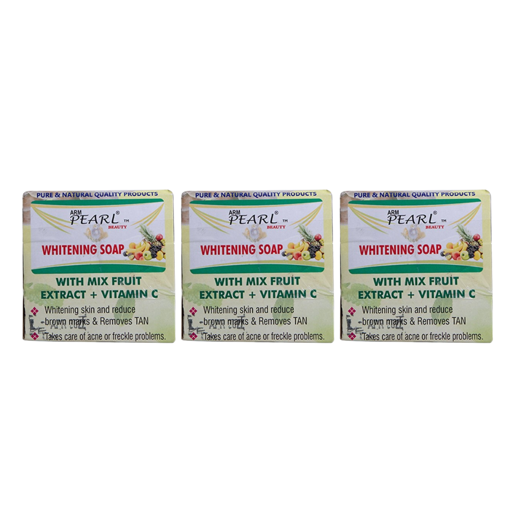 ARM Pearl Beauty Whitening Soap with Mix fruit extract + Vitamin C | Grocsy