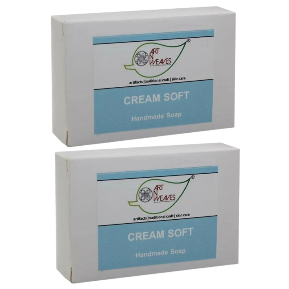 artNweaves Cream Soft Handmade Soap | Grocsy