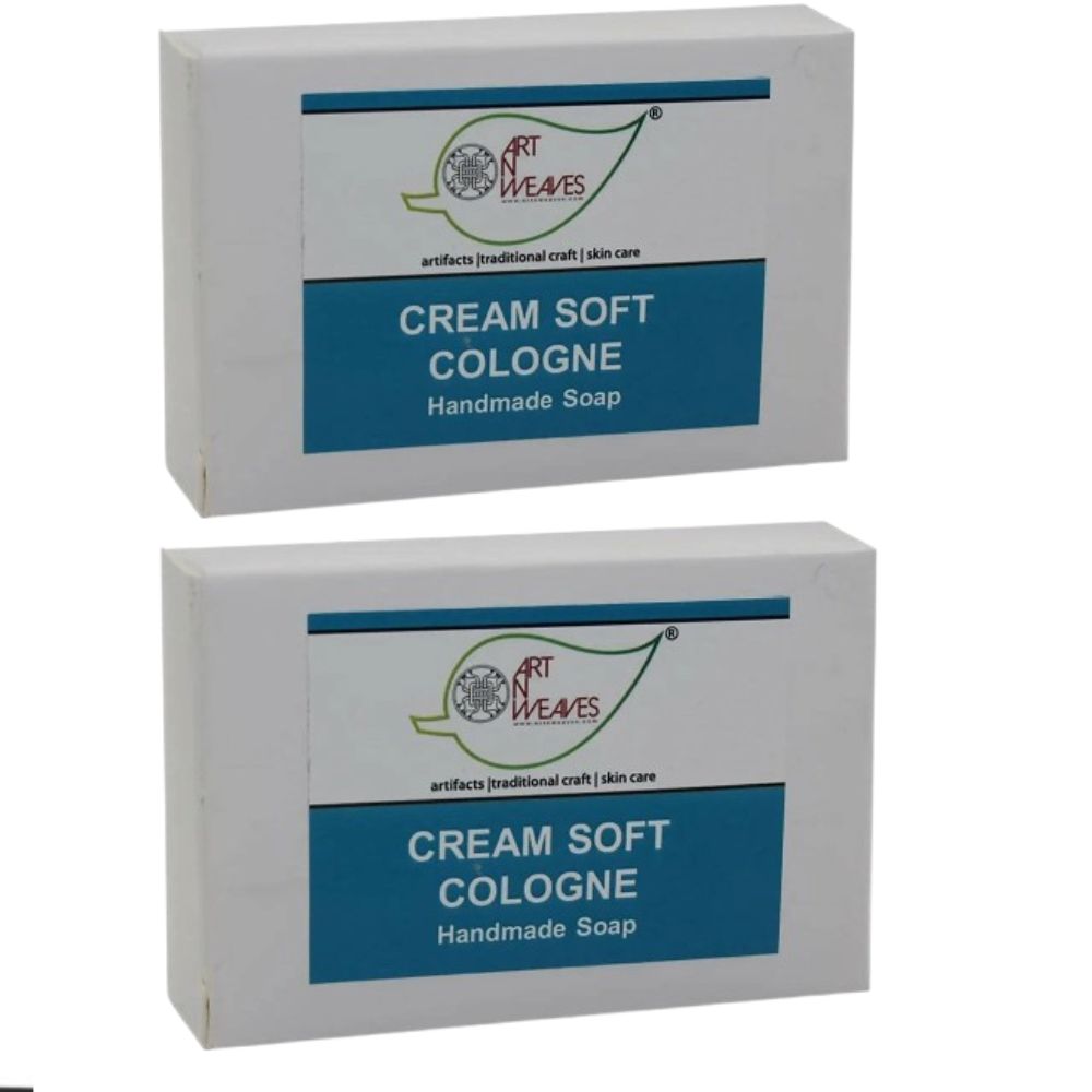 artNweaves Handmade Cream Soft Cologne Soap | Grocsy