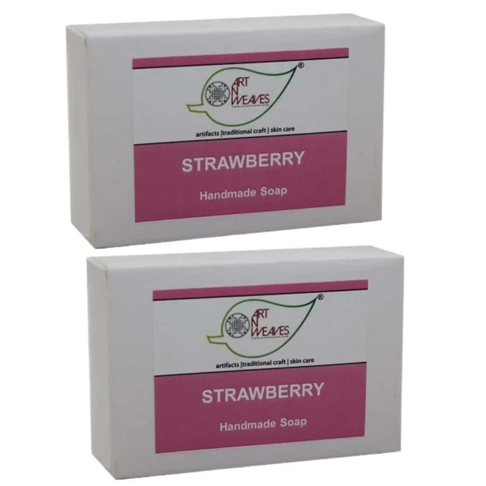 artNweaves Strawberry Handmade Soap | Grocsy