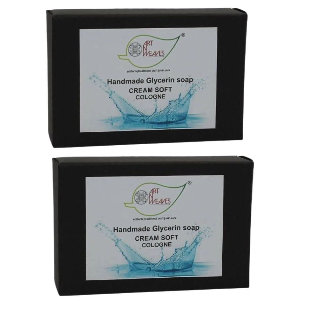 artNweaves Handmade Glycerin Soap Cream Soft Cologne | Grocsy