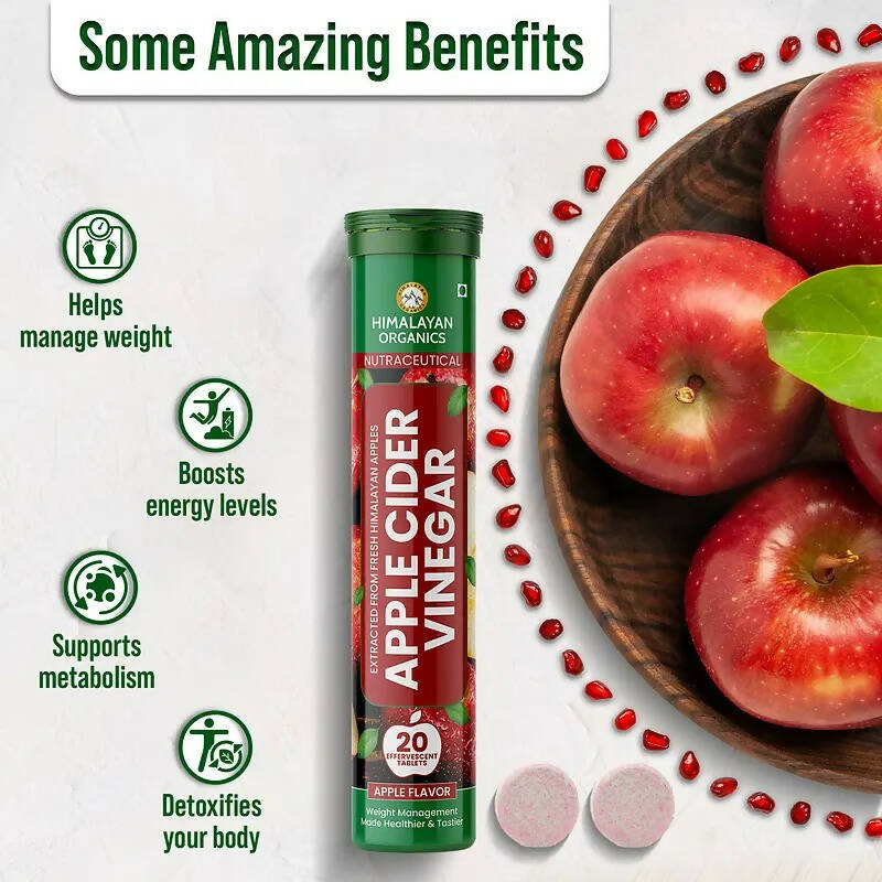 Himalayan Organics Apple Cider Vinegar Effervescent Tablets | Grocsy