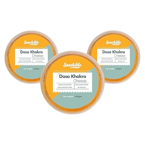 Snackible Cheese Dosa Khakra - Millet Snack | Grocsy
