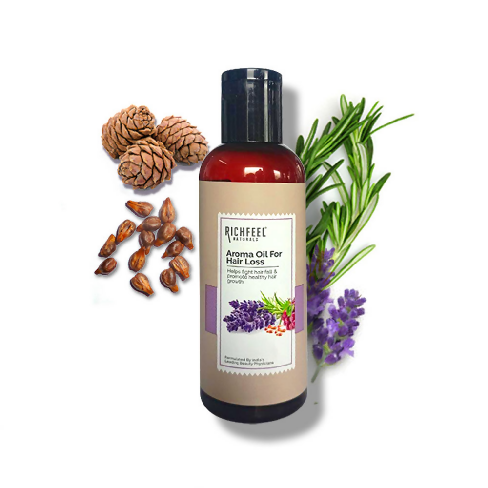 Richfeel Hair Loss Oil with Rosemary Lavender & Grapeseed | Grocsy