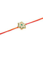 Designer kundan Rakhi - Ruby Raang | Grocsy