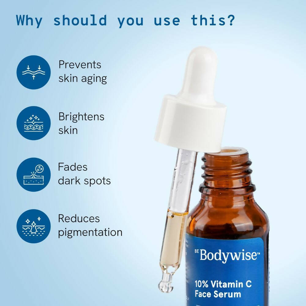 BeBodywise 10% Vitamin C Face Serum | Grocsy