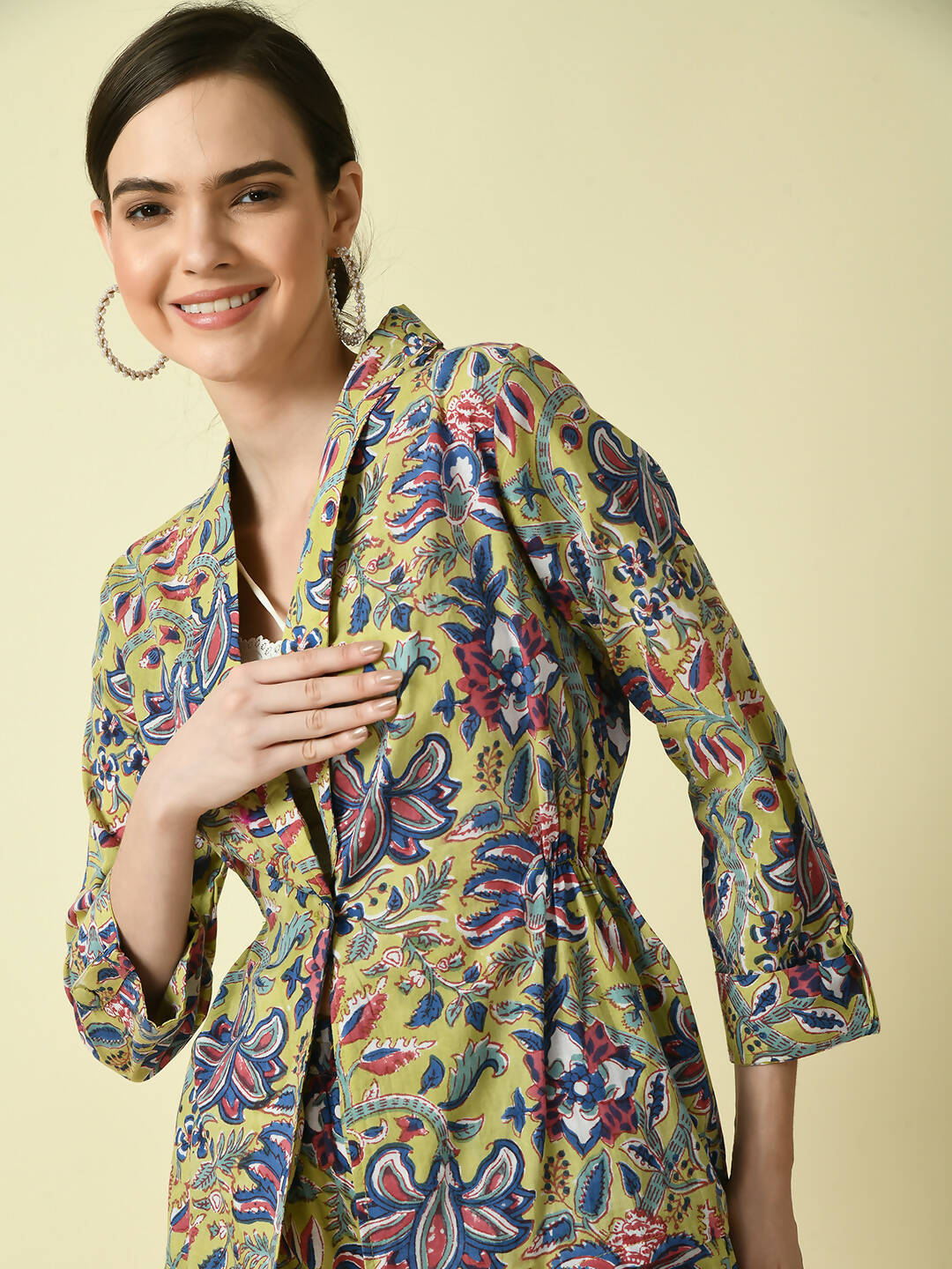Myshka Women's Multi Cotton Printed jacket | Grocsy