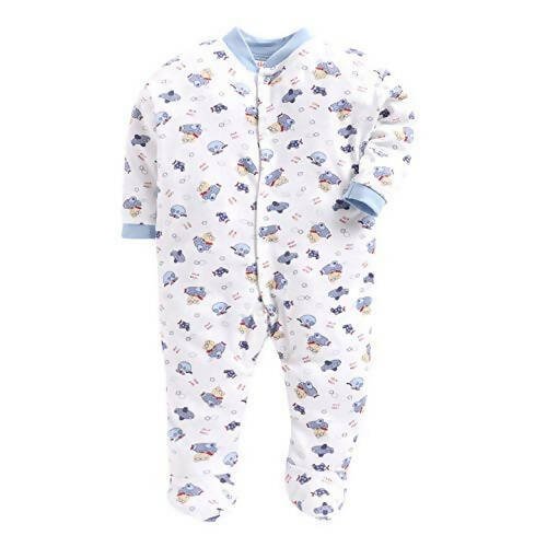 Daddy - G Rompers/Sleepsuits/Jumpsuit /Night Suits for New Born Babies - Blue | Grocsy