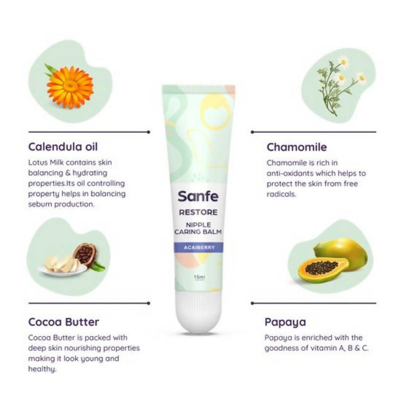 Sanfe Restore Nipple Caring Balm (Acaiberry) | Grocsy