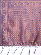 Shree Shyam Fashion Elegant Sky Blue Cotton Saree with Contrast Pallu - Perfect Blend of Tradition & Comfort | Grocsy