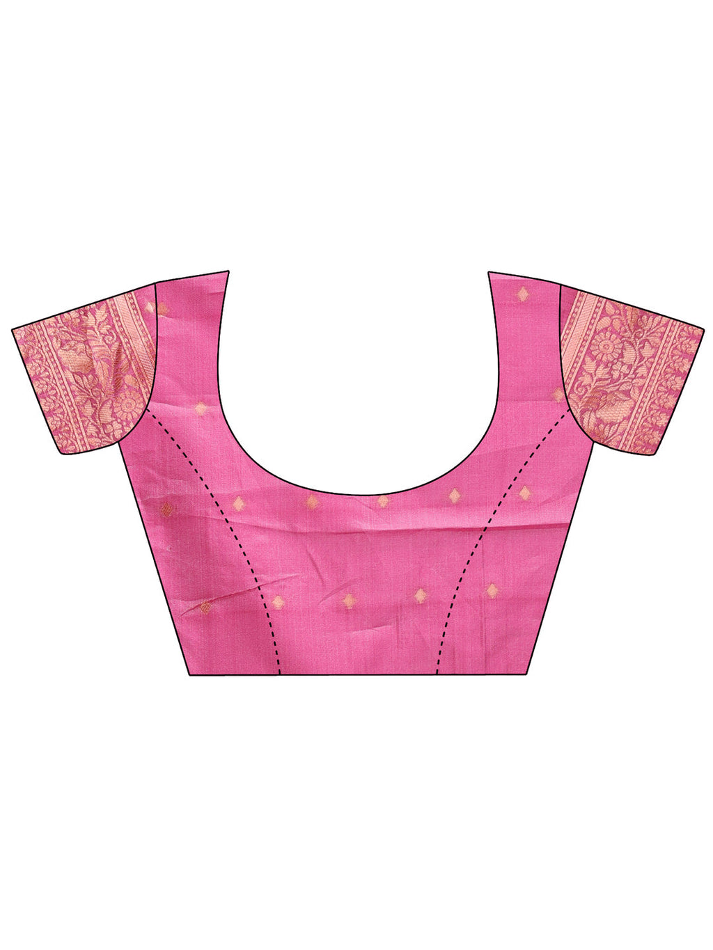Shree Shyam Fashion Elegant Pink Cotton Saree with Contrast Pallu - Perfect Blend of Tradition & Comfort | Grocsy