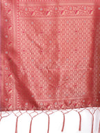 Shree Shyam Fashion Elegant Peach Cotton Saree with Contrast Pallu - Perfect Blend of Tradition & Comfort | Grocsy