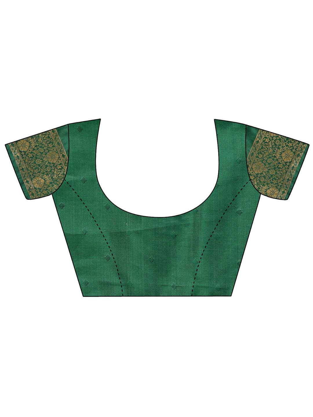Shree Shyam Fashion Cream & Green Banarasi silk Woven Zari Work Traditional Tassel Saree | Grocsy