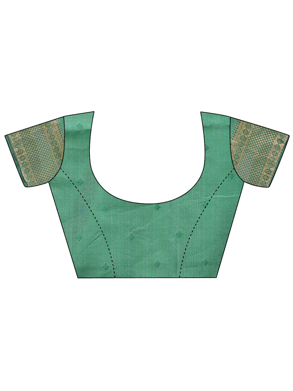 Shree Shyam Fashion Cream & Green Banarasi silk Woven Zari Work Traditional Tassel Saree | Grocsy