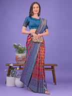 Shree Shyam Fashion Radiant Lichi Silk Saree - A Touch of Royalty in Every Thread | Grocsy