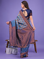 Shree Shyam Fashion Radiant Lichi Silk Saree - A Touch of Royalty in Every Thread | Grocsy