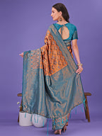 Shree Shyam Fashion Radiant Lichi Silk Saree - A Touch of Royalty in Every Thread | Grocsy