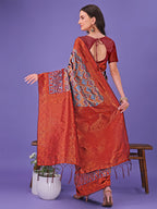 Shree Shyam Fashion Radiant Lichi Silk Saree - A Touch of Royalty in Every Thread | Grocsy