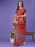 Shree Shyam Fashion Radiant Lichi Silk Saree - A Touch of Royalty in Every Thread | Grocsy