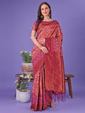 Shree Shyam Fashion Radiant Lichi Silk Saree - A Touch of Royalty in Every Thread | Grocsy