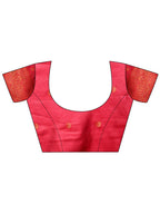 Shree Shyam Fashion Majestic Red & Grey Silk Saree with Rich Woven Pallu - A Regal Touch for Special Moments | Grocsy