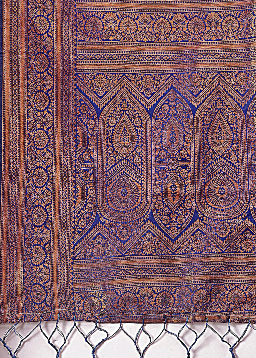 Shree Shyam Fashion Majestic Red & Sky Blue Silk Saree with Rich Woven Pallu - A Regal Touch for Special Moments | Grocsy