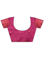 Shree Shyam Fashion Majestic Red & Light Pink Silk Saree with Rich Woven Pallu - A Regal Touch for Special Moments | Grocsy