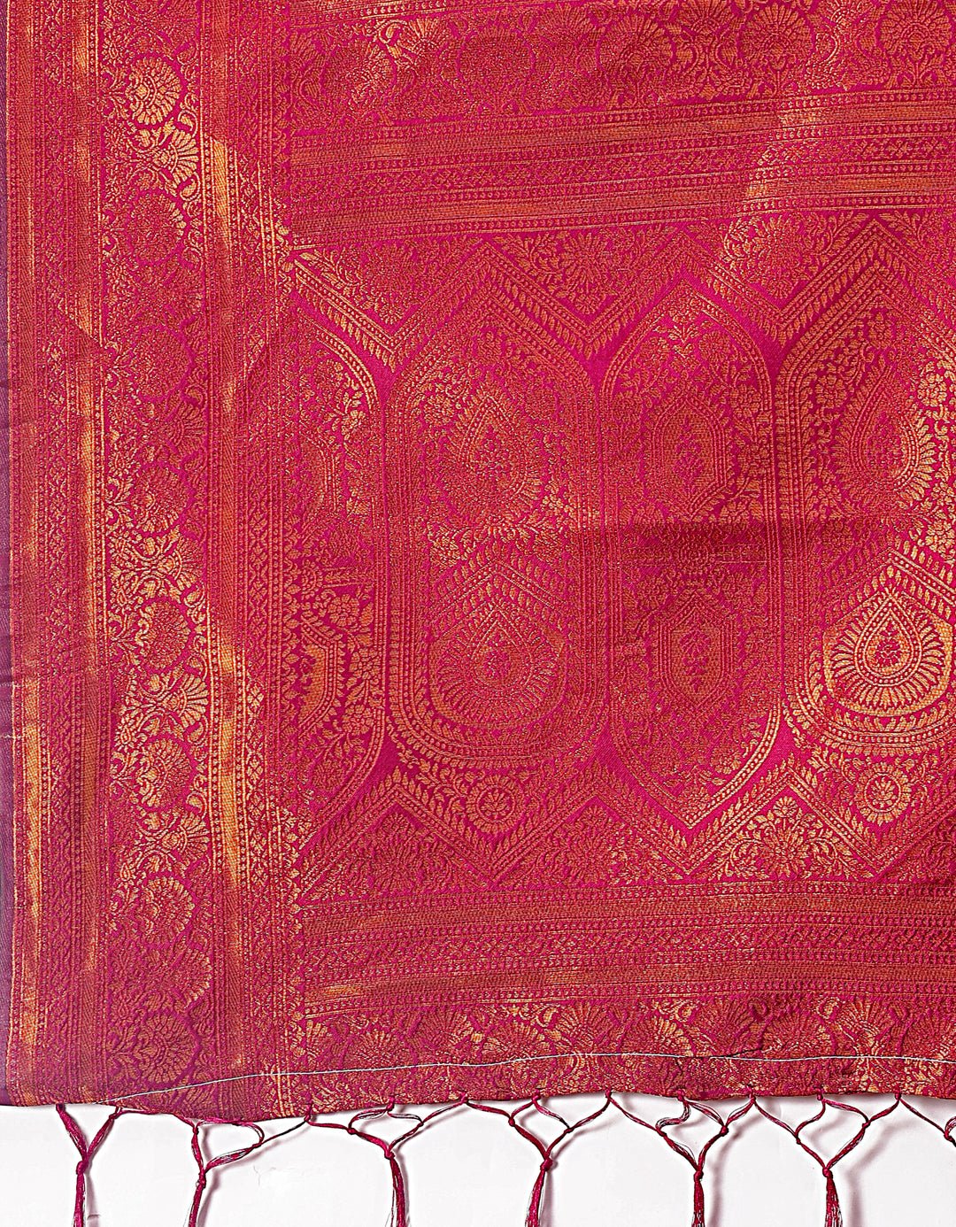 Shree Shyam Fashion Majestic Red & Teal Silk Saree with Rich Woven Pallu - A Regal Touch for Special Moments | Grocsy