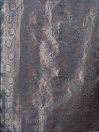 Shree Shyam Fashion Royal Blue Banarasi Silk Saree with Zari Weaving - A Timeless Tale of Elegance | Grocsy