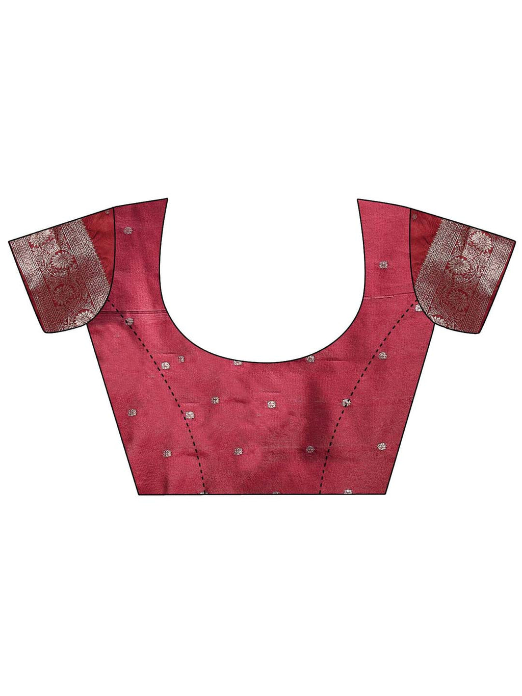 Shree Shyam Fashion Maroon Banarasi Silk Saree with Zari Weaving - A Timeless Tale of Elegance | Grocsy