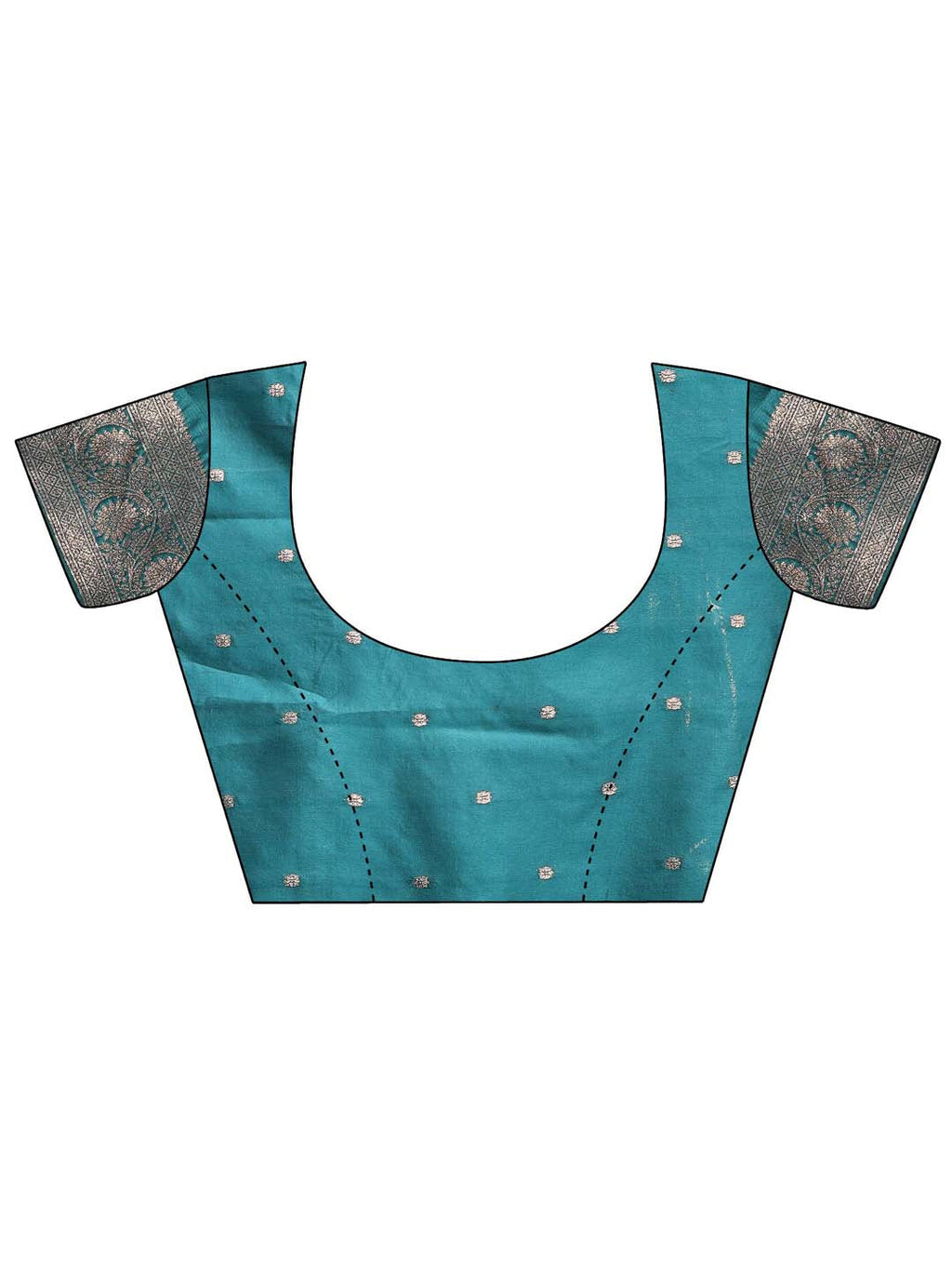 Shree Shyam Fashion Sea Green Banarasi Silk Saree with Zari Weaving - A Timeless Tale of Elegance | Grocsy