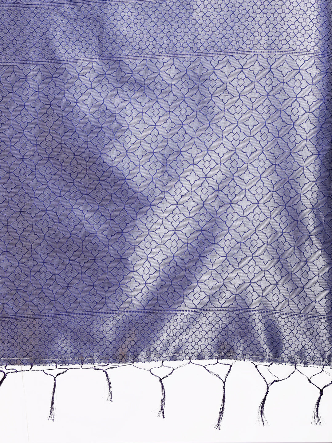 Shree Shyam Fashion Sea Green Lichi Silk Woven Zari Work Traditional Tassel Saree | Grocsy