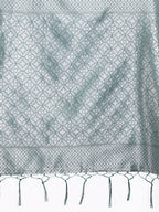 Shree Shyam Fashion Cream Lichi Silk Woven Zari Work Traditional Tassel Saree | Grocsy