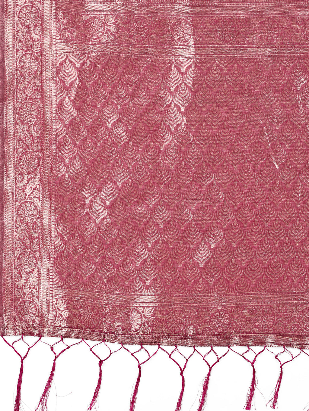Shree Shyam Fashion Elegant Purple Cotton Silk Saree with Floral Design & Rich Pallu - Festive & Wedding Wear | Grocsy