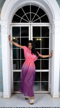 Noroke Flat Sheer Sheer Wrap Beachwear Cover Up Dress - Ombre | Grocsy