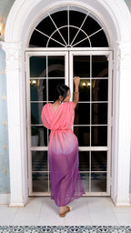 Noroke Flat Sheer Sheer Wrap Beachwear Cover Up Dress - Ombre | Grocsy
