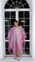 Noroke Silk Pink Pop Silk Beachwear Cover Up | Grocsy